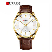 CURREN 8365 Original Brand Leather Straps Wrist Watch For Men