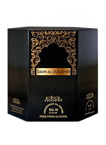 Nabeel Dahn Al Oud Amiri Alchohol Free Roll On Oil Perfume 6ML 6 Pcs