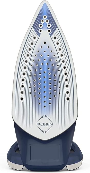 TEFAL Steam Iron |Smart Protect+ Iron Steamer | 2800 W | 270 ml | Durilium Airglide Soleplate Technology | Blue & Silver  | FV6872M0