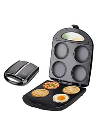 Mini Pancake Pan Non-stick Pan Cake Maker Griddle Make 4 Unique Flapjack for Cooking Healthy Fried Eggs Burger Omelette and More (SK-822, 1400W)