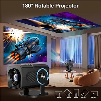 HCS350 pro Retro video game consoles Android12.0 TV OS A53 system WIFI Portable Intelligent Projector 720p Home Projector