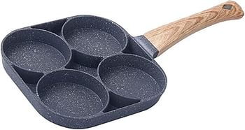 Non-Stick Frying Pan with 4 Hole Pancake Pan Fried Egg Burger Pan