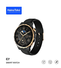 Haino Teko C7 Smart Watch Round Shape Dial with Wireless Charger