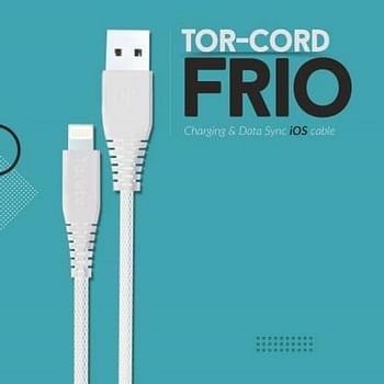 Cord Frio 1 M Pvc Lightning Cable Compatible With Iphone Ipad Ipod Ios White One Cable Cables | More From Toreto Cables TOR-881 TORETO(WHITE)