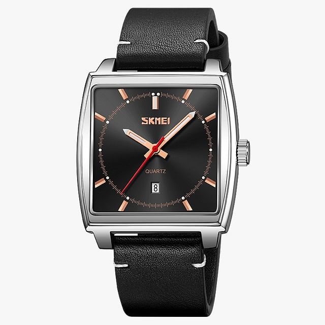 SKMEI 9316 Simple Japan Quartz Movement Watch Mens Genuine Leather Strap 3Bar Waterproof