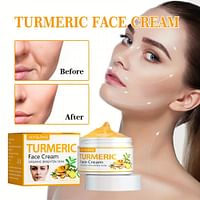 Turmeric Firming Facial Cream - Reduce Wrinkles, Moisturize, Repair, and Tighten Skin - Mild and Non-Irritating