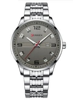 CURREN Stainless Steel Men's Quartz Watch with Calendar 8411