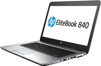 كمبيوتر محمول HP EliteBook 840 G4 (2017) بشاشة مقاس 14 بوصة ومعالج Intel Core i5 / الجيل السابع / ذاكرة وصول عشوائي (RAM) سعة 16 غيغابايت / محرك أقراص ذي حالة صلبة سعة 512 غيغابايت / بطاقة رسومات مدمجة إنجليزي فضي / للأعمال / شخصي / كمبيوتر محمول