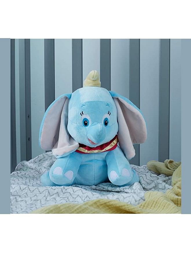 Blue 25 cm Cute Jumbo Elephant Plush Toy Lovely Stuffed Animal Horse Toy for Baby Kids Perfect for Birthday Gifts