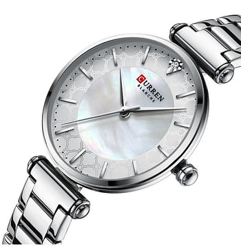 CURREN 9072 Original Brand Stainless Steel Band Wrist Watch For Women With  Box..