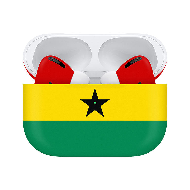 Apple Airpods Pro (2nd Generation) Customized By Caviar Glossy Ghana Flag