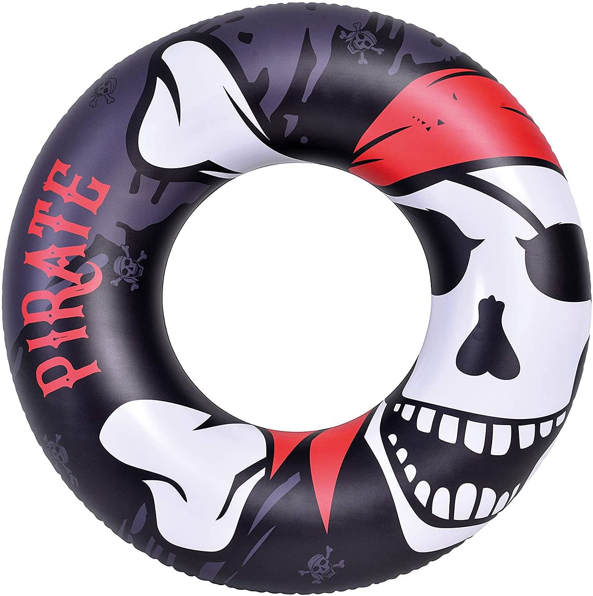 Jilong Inflatable Pirate Ring, Color Black, White and Red, 35013