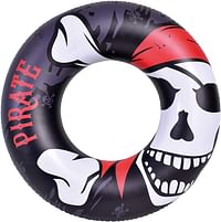 Jilong Inflatable Pirate Ring, Color Black, White and Red, 35013