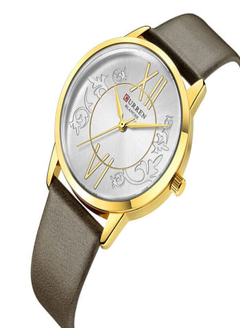 Curren 9049 Ladies Watch with Leather Strap