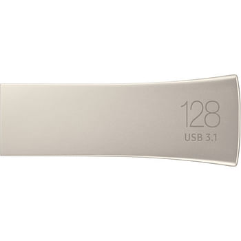 Samsung Bar Plus USB 3.1 Gen Technology Flash Drive 128GB Speed 400MB/S Champagne Silver