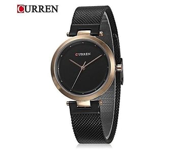 CURREN 9005 Original Brand Mesh Band Wrist Watch For Women With