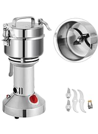 SILVER CREST Electric Grain Mill Grinder for Herb Pulveriser Food Grade Stainless Steel Grinding Machine for Grain, SC-350G