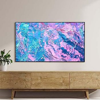 تلفزيون سامسونج الذكي ، Crystal UHD 4K ، CU7000 ، 50 بوصة ، أسود ، 2023 ، معالج كريستال 4K ، PurColor ، Smart Hub ، UA50CU7000UXZN