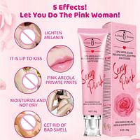Pink Sexy Eesence Whitening Moisturizing Cream for Lips, Areolas, Private Parts, Inner Thigh, Bikini Dark Area - 30 g