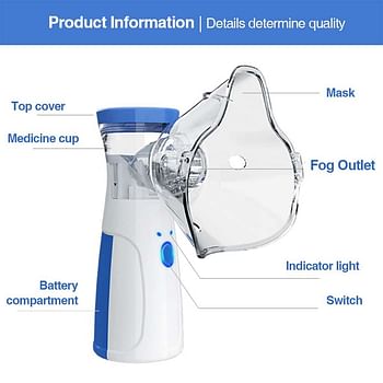 Portable Nebulizer, Mesh Nebulizer, Handheld, JSL-W302 2PCS combo offer