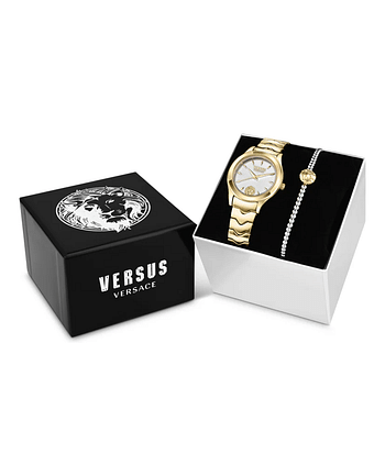 فيرسس فيرساتشي ساعة يد معدنية دائرية الشكل للنساء V WVSP564321  ملم 34 - ذهبي
