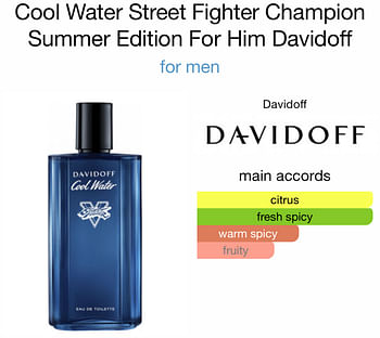 DAVIDOFF COOL WATER STREET FIGHTER CHAMPION EDITION (M) EDT 125ML TESTER