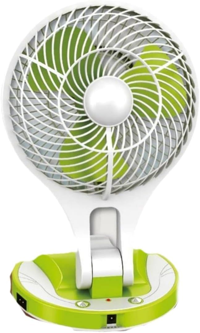 Rock Light LED Multi-Functional Fan RL-F-7085, Rechargeable Battery-Operated Portable Fan with LED Light, 4V 1.8A Lead Acid Battery, USB Micro Charging