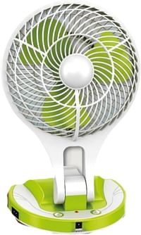 Rock Light LED Multi-Functional Fan RL-F-7085, Rechargeable Battery-Operated Portable Fan with LED Light, 4V 1.8A Lead Acid Battery, USB Micro Charging