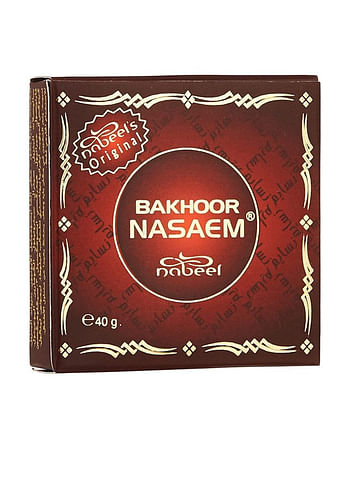Pack of 6 Nabeel Bakhoor Nasaem Fragrance 40 Grams Bar