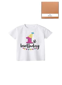 Its My 1st Birthday Party Boys and Girls Costume Tshirt Memorable Gift Idea Amazing Photoshoot Prop Pink