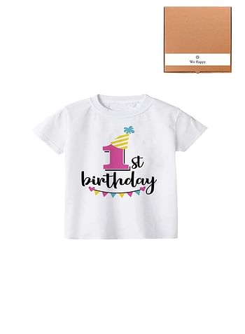 Its My 1st Birthday Party Boys and Girls Costume Tshirt Memorable Gift Idea Amazing Photoshoot Prop Pink