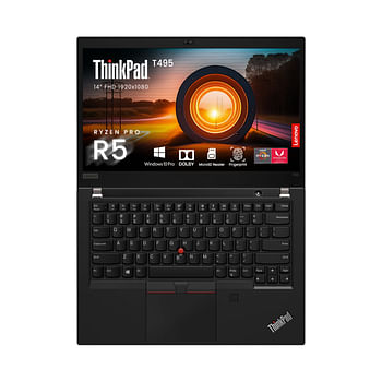 Lenovo ThinkPad T495 Powerful Business Laptop 14inch FHD, AMD Ryzen 5-3500U Pro, 8GB DDR4 RAM 256GB SSD, Radeon Vega 8 Graphics, Fingerprint, Webcam, Windows 10 Pro, Black