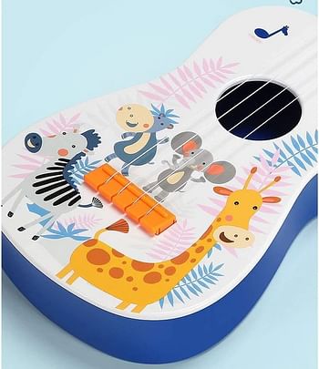 ألعاب القيثارة للأطفال الصغار الآلات الموسيقية للأطفال برتقالي