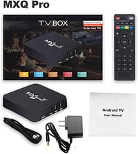 MXQ Pro 5G 4K Android TV 13.1 Box Ram 2GB Rom 16GB Android Smart Box H.265 HD 3D Dual Band 2.4G/5G WiFi Quad Core Home Media Player