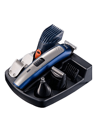 HTC 8-In-1 Supper 100% Water Proof Grooming Kit Trimmer AT1207 Black