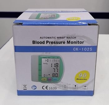 Blood Pressure Monitor - Electronic Wrist Blood Pressure Monitor - Battery Operated - Suitable for Home and Travel