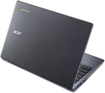 كمبيوتر محمول Acer Chromebook 11 C720 بشاشة مقاس 11.6 بوصة ومعالج Intel Celeron وذاكرة وصول عشوائي (RAM) سعة 2 جيجابايت. 16 جيجا إي إم إم سي ، إنتل إتش دي جرافيكس-جرانيت جراي/16 غيغا بايت