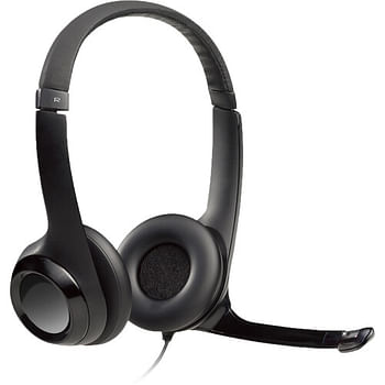 Logitech Headphone H390 USB Computer (981-000014) Black