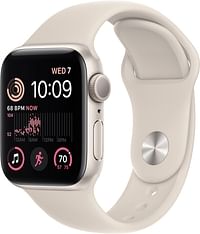 Apple SE (الجيل الثاني)   40MM / SM (GPS) ساعة ذكية (MNT33LL / A) ستارلايت ألومنيوم