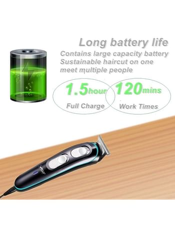 Cordless Electric Hair Clipper and Beard Trimmer for Home Use, VGR rechargeable Professional Hair Clipper for Men and Children with 4 Guide Combs