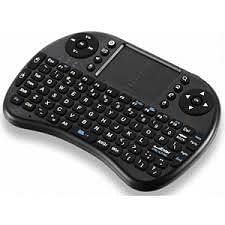 Wireless RC-Keyboard With Touchpad Black