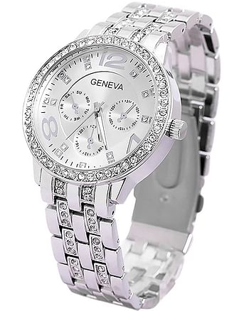 Women's Stainless Steel Analog Watch - Silver