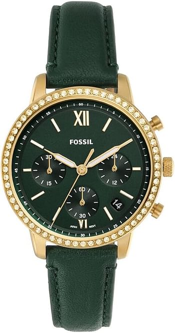 Fossil ES5239 Neutra Analog Green Dial Women's Watch - 36 mm