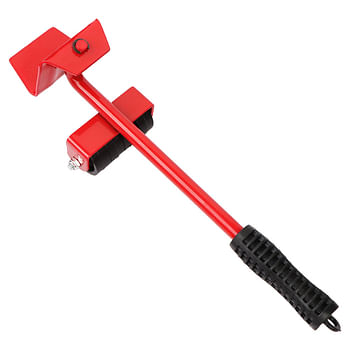 1 Set Heavy Furniture Move Roller Tools Furniture Lifter 4 Mover Roller 360 Degree +1 Wheel Bar Rotatable Max Up 150KG