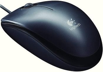 Logitech M90 USB Mouse - Dark Grey