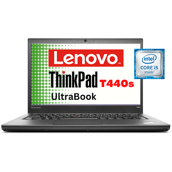 لاب توب لينوفو ثينك باد الترا بوك T440s شاشة مقاس 14.0 بوصة - معالج Core i5-4th Gen - ذاكرة وصول عشوائي سعتها 8 جيجابايت ورسومات Intel مدمجة - محرك أقراص SSD سعة 256 جيجابايت