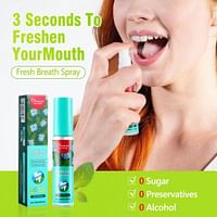 Oral Fresh Spray, Mouth Freshener, Oral Odor Treatment,Remove Bad Breath - 20 ml