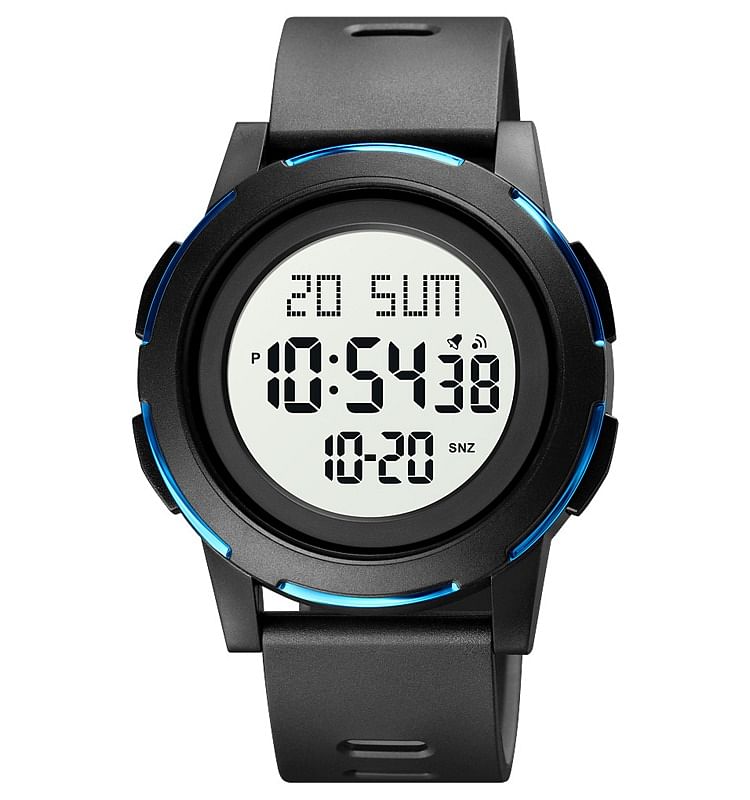 Skmei 1732 Sports Digital Men’s Water Resist Watch / Black/Cyan