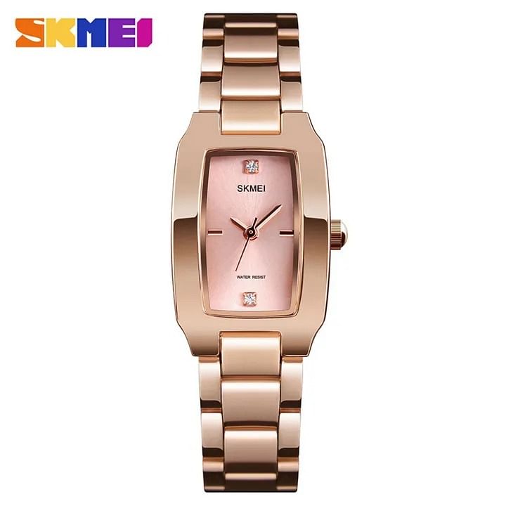 SKMEI 1400 Silver Stainless Steel Analog Watch For Women