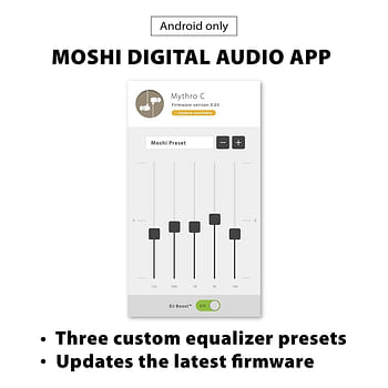 Moshi - Mythro C USB Type-C Earphones - Jet Silver